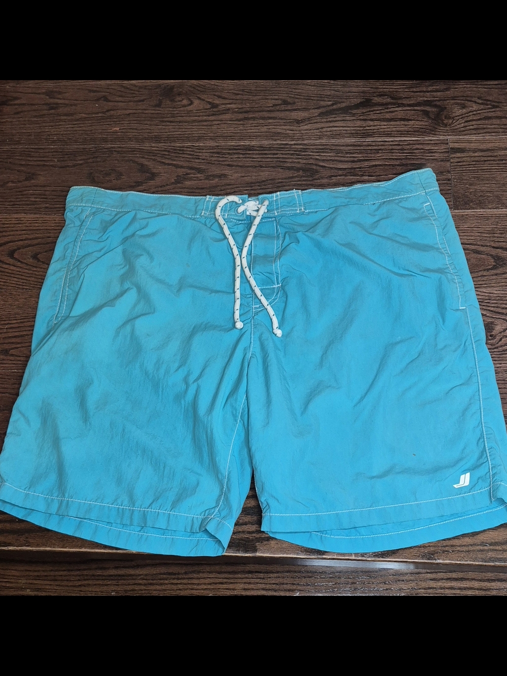 Men's Turquoise Swim Shorts with Drawstring